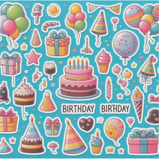Pack Sticker Festival Anniversaire" (Devant)