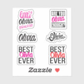 Pack Sticker Olivia (Feuille)