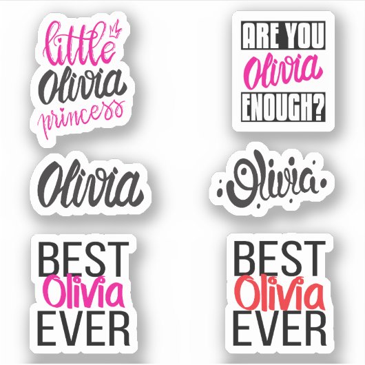 Pack Sticker Olivia (Devant)