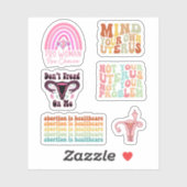Pack Stickers Roe V Wade, Avortement, Pro Choice (Feuille)