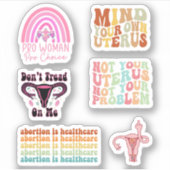 Pack Stickers Roe V Wade, Avortement, Pro Choice (Devant)