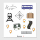 Pack Stickers Voyage (Feuille)