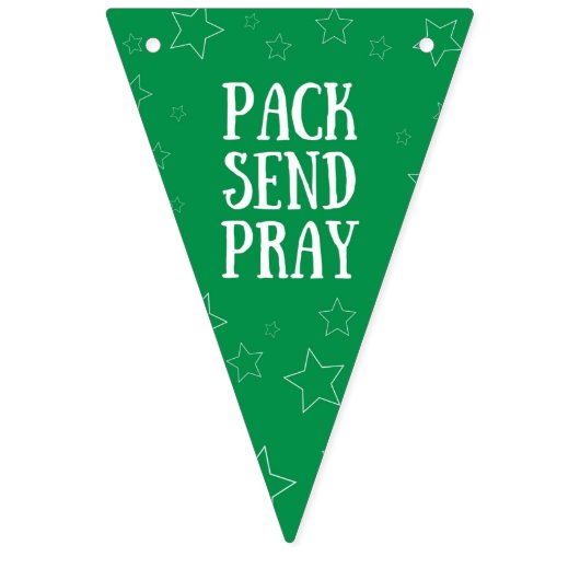 Pack Verstuur Pray Bunting Banner (Eerste vlag)