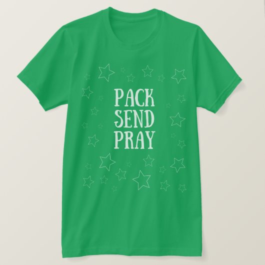 Pack Verstuur Pray T-shirt (Design voorkant)