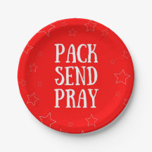 Pack Verzenden Pray Red Paper Bord