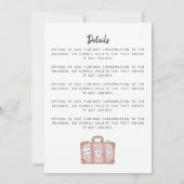 Pack Your Bags Destination Mariage Invitation (Dos)
