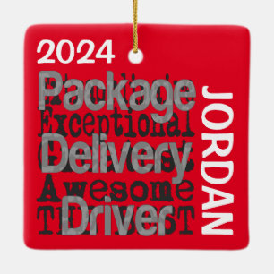 Package Delivery Driver Extraordinaire CUSTOM Keramisch Ornament