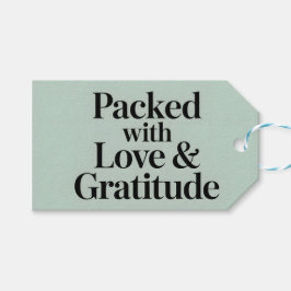 Packed with Gratitude Cadeaulabel