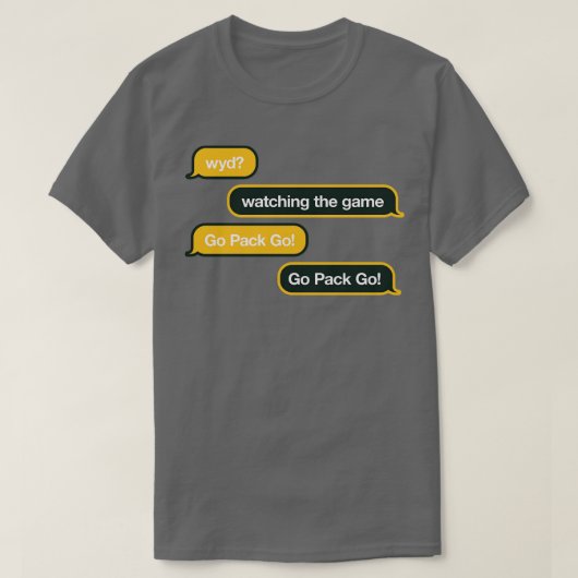 Packers WYD Tekst T-shirt (Design voorkant)