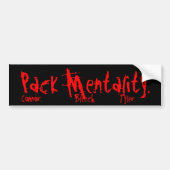 Packmentality Pack Bumpersticker (Voorkant)
