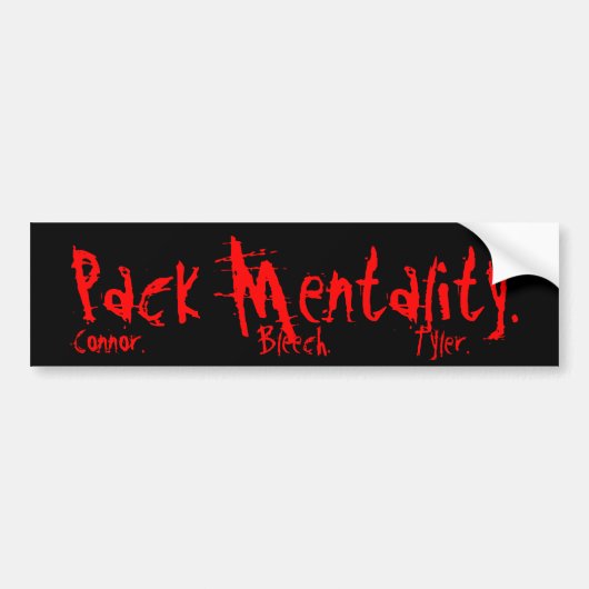 Packmentality Pack Bumpersticker (Voorkant)