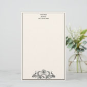  packs Monogram Ivory BG Briefpapier (Staand voorkant)