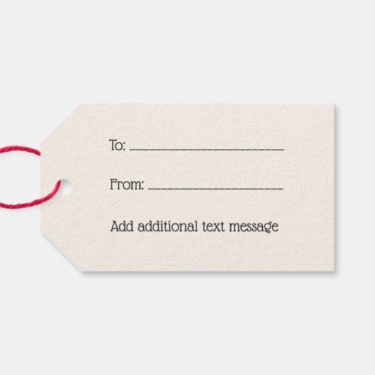  packs Monogram Ivory BG Cadeaulabel (Achterkant Horizontaal)