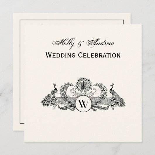  packs Monogram Ivory BG Kaart (Voorkant / Achterkant)