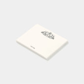  packs Monogram Ivory BG Post-it® Notes (Schuin)