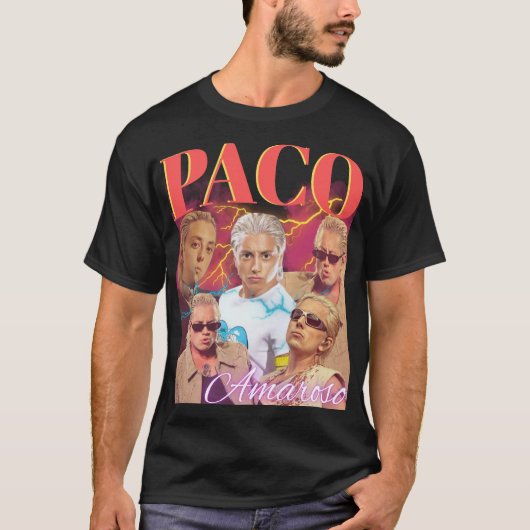 PACO Amaroso Retro Bootleg Collage T-Shirt (Voorkant)
