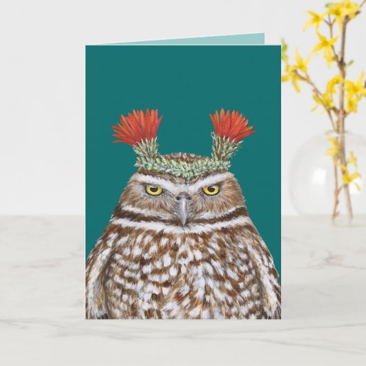 Paco la carte de chouette (Fleur jaune)