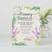 Paco le Bunny Pâques Brunch & Invitation chasse au (Debout devant)