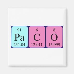 Paco Periodieke Naam magnet Magneet