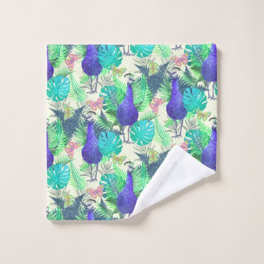 Pacock Jungle Bright (Gant de toilette)