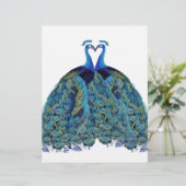  pacocks zogende Huwelijkscadeaus (Staand voorkant)