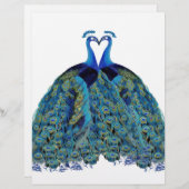  pacocks zogende Huwelijkscadeaus (Voorkant / Achterkant)