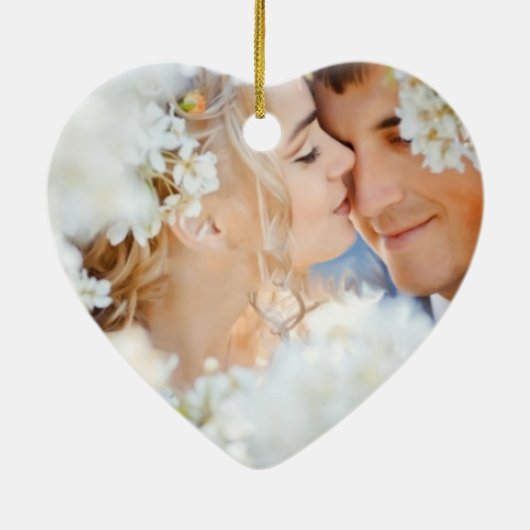  pacocks zogende Huwelijkscadeaus Keramisch Ornament (Achterkant)