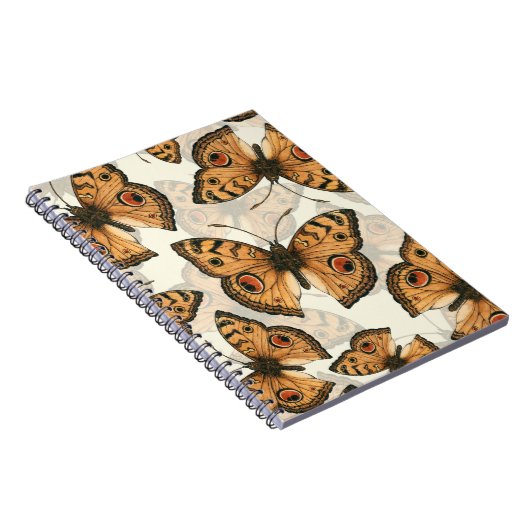 Pacocus-patroon met pansy vlinder notitieboek (Rechterzijde)