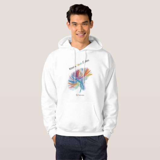 Pactomics. Weet het. Jouw. Kleur. Hoodie (Voorkant volledig)