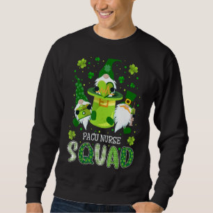 Pacu Nurse Squad Nursing St Patrick Day Gnomes Iri Trui