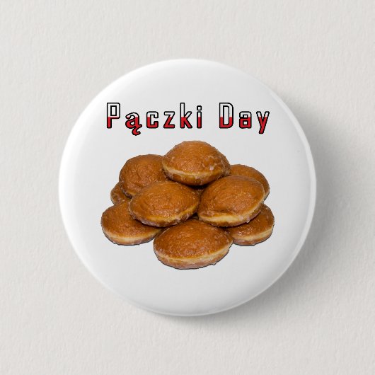 Paczki Day Ronde Button 5,7 Cm (Voorkant)