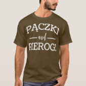 Paczki en Pierogi voor Poolse paczki luiers T-shirt (Voorkant)