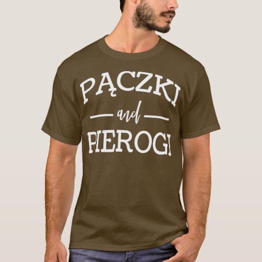 Paczki en Pierogi voor Poolse paczki luiers T-shirt (Voorkant)