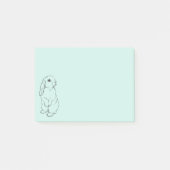 Pad Bleu Bunny Post-It (Devant)