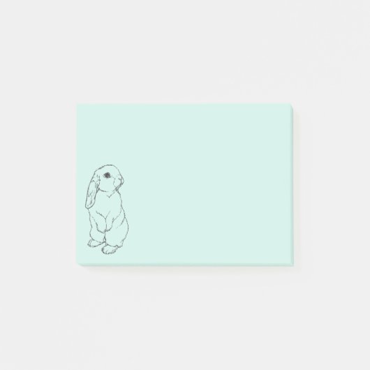 Pad Bleu Bunny Post-It (Devant)
