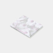 Pad de notes post-it de Begonias doux (Incliné)