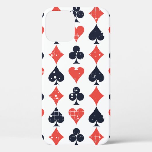 Pad, diamant, hart, clubpatroon Case-Mate iPhone case (Achterkant)