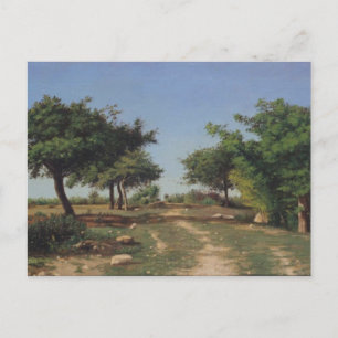Pad door de appelbomen briefkaart