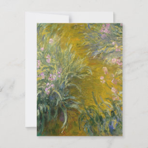Pad door de irissen, Monet Briefkaart