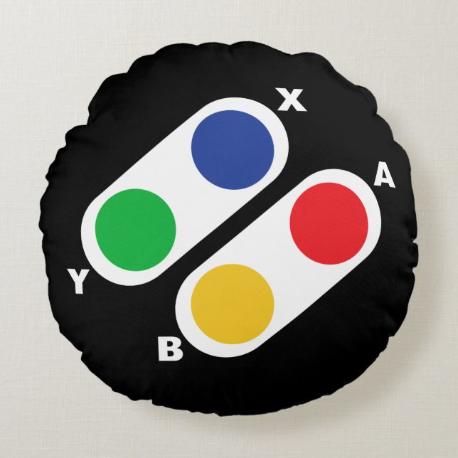 Pad du contrôleur de jeu vidéo Coussin ronde Gamer (Devant)