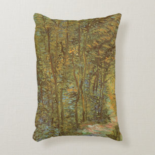 Pad in de Bossen van Vincent van Gogh,  kunst Decoratief Kussen