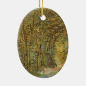 Pad in de Bossen van Vincent van Gogh,  kunst Keramisch Ornament (Achterkant)