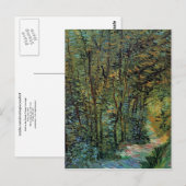 Pad in de Bossen, Vincent van Gogh Briefkaart (Voorkant / Achterkant)