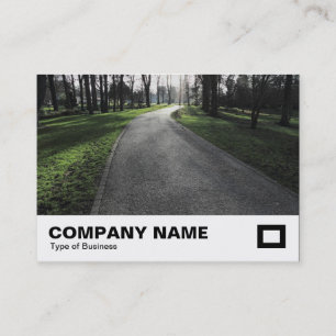 Pad in een park visitekaartje