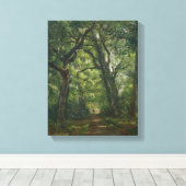 Pad in het bos, 1864 canvas afdruk (Insitu (Houten vloer))