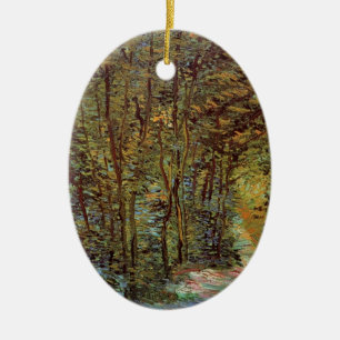 Pad in het bos van Vincent van Gogh Keramisch Ornament