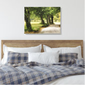 Pad in het land canvas afdruk (Insitu (Slaapkamer))