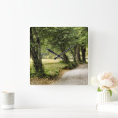 Pad in het land vierkante klok (Huis)