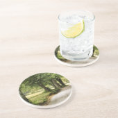 Pad in het land zandsteen onderzetter (Zijkant)