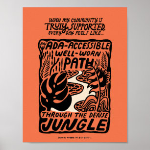 Pad in het Oerwoud Poster
